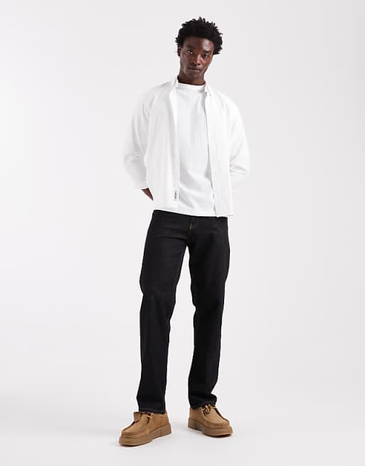 ASOS DESIGN Heavyweight Boxy Oversized T-shirt In Textured Stripe