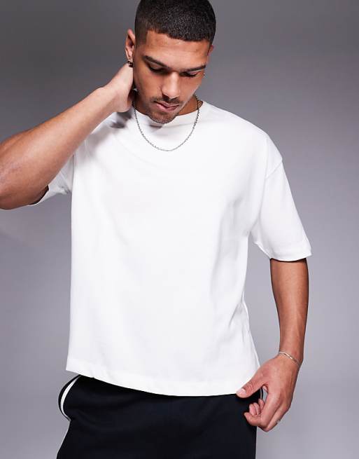 ASOS DESIGN heavyweight boxy oversized t-shirt in white