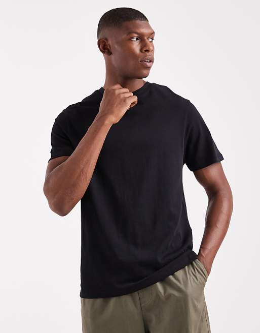 ASOS DESIGN heavyweight crew neck t-shirt in black