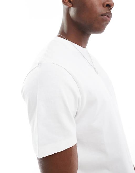 ASOS DESIGN Heavyweight Crew Neck T-shirt In White