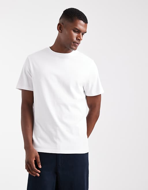 ASOS DESIGN heavyweight crew neck t-shirt in white