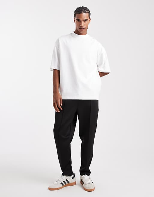 ASOS DESIGN Heavyweight Oversized High Neck T-shirt In White