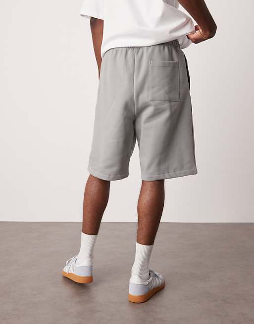 ASOS DESIGN Heavyweight Oversized Shorts 400gsm In Grey - GREY