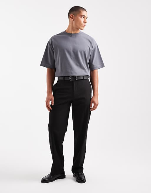 ASOS DESIGN Heavyweight Oversized T-shirt In Charcoal