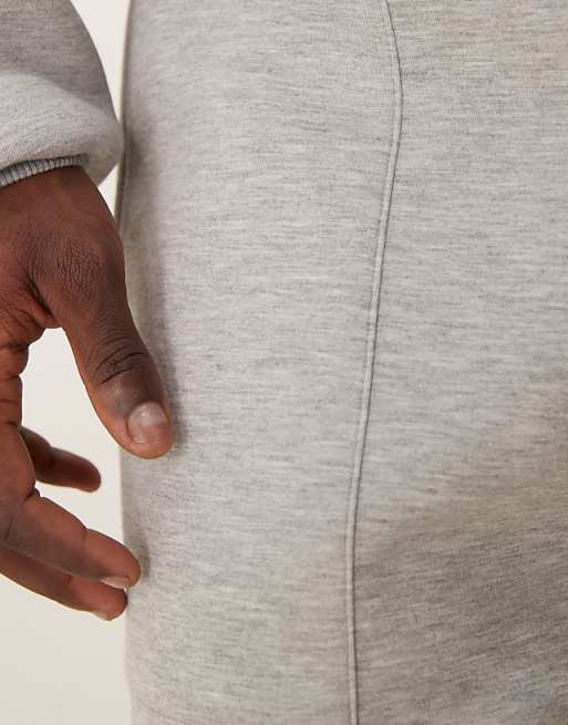 ASOS DESIGN Heavyweight Oversized Track Jacket In Scuba-style Fabric In Charcoal