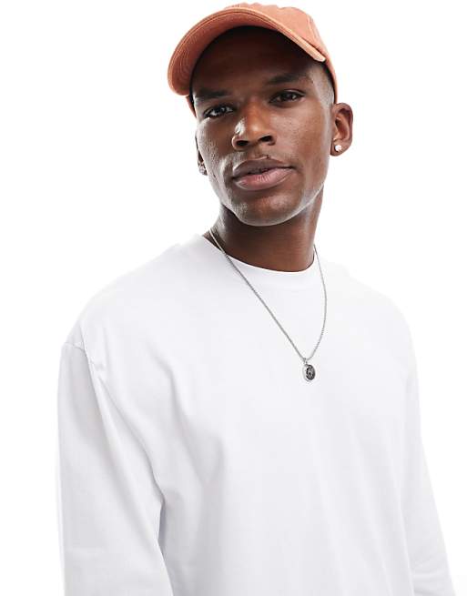 ASOS DESIGN Heavyweight Relaxed Long Sleeve T-shirt In White