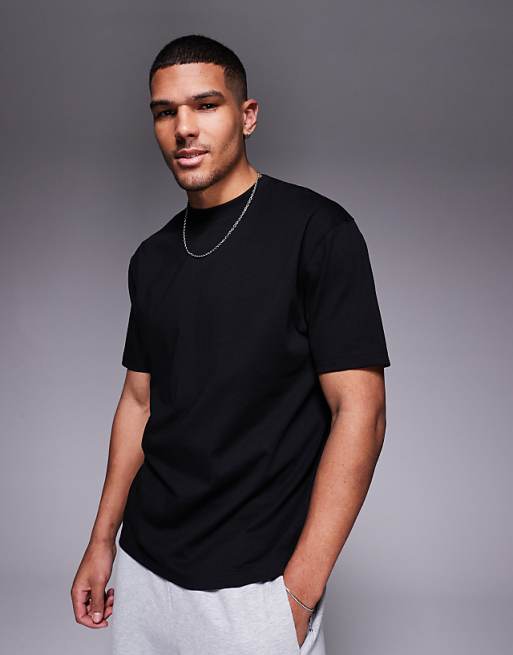 ASOS DESIGN heavyweight relaxed t-shirt in black