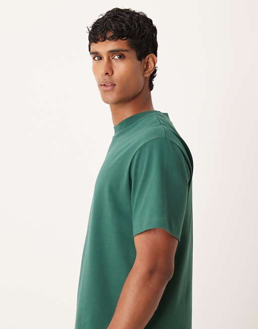 ASOS DESIGN Heavyweight Relaxed T-shirt In Dark Green
