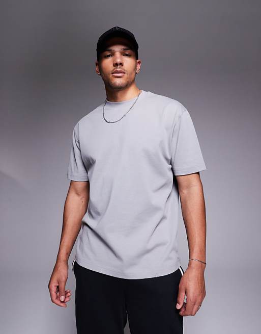 ASOS DESIGN Heavyweight Relaxed T-shirt In Grey