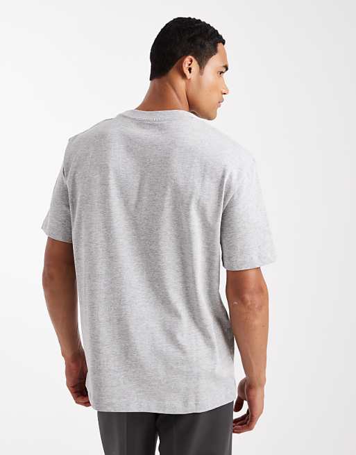 ASOS DESIGN Heavyweight Relaxed T-shirt In Grey Marl