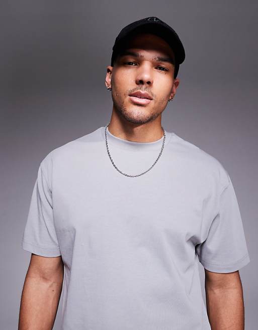 ASOS DESIGN heavyweight relaxed t-shirt in grey
