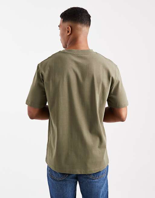 ASOS DESIGN Heavyweight Relaxed T-shirt In Khaki