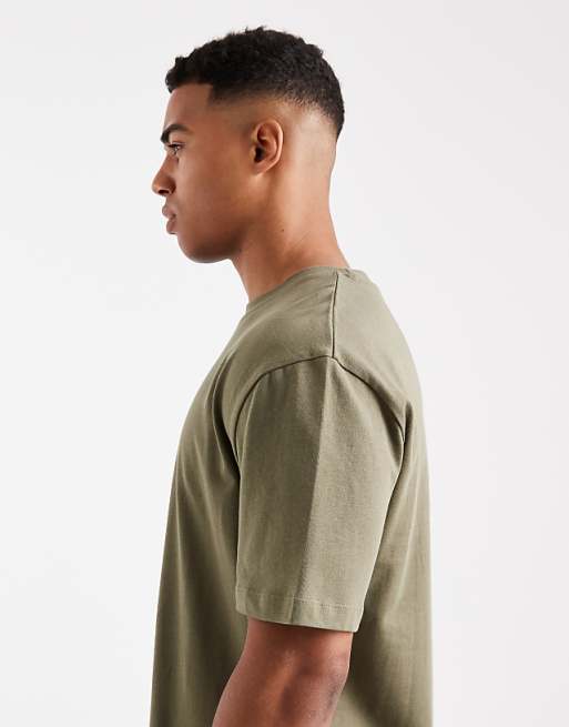ASOS DESIGN Heavyweight Relaxed T-shirt In Khaki