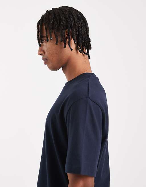 ASOS DESIGN Heavyweight Relaxed T-shirt In Navy