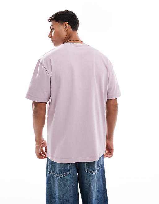 ASOS DESIGN Heavyweight Relaxed T-shirt In Pink