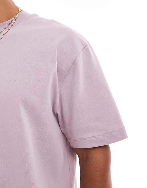 ASOS DESIGN Heavyweight Relaxed T-shirt In Pink