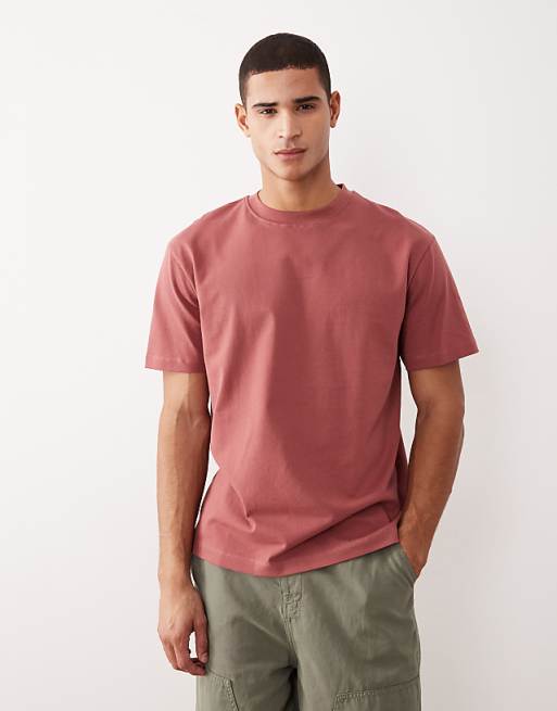 ASOS DESIGN heavyweight relaxed t-shirt in red