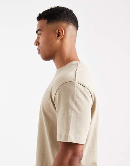 ASOS DESIGN Heavyweight Relaxed T-shirt In Stone