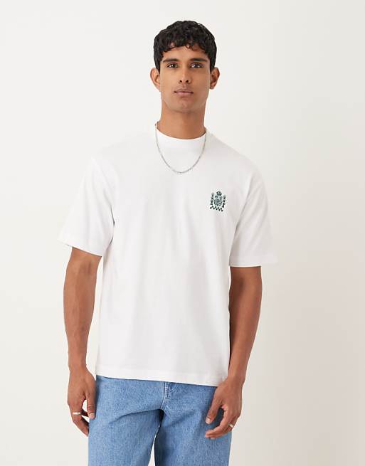ASOS DESIGN Heavyweight Relaxed T-shirt With Food Print In White