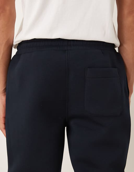 ASOS DESIGN Heavyweight Skinny Jogger In Scuba-style Fabric In Navy