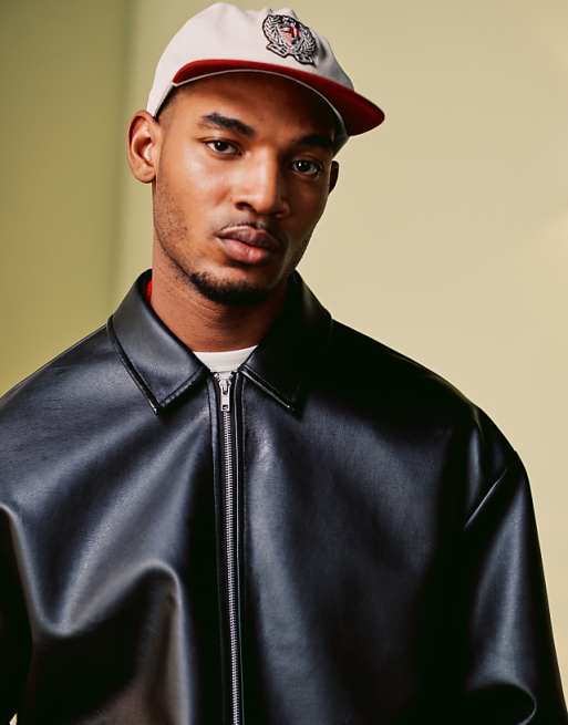 ASOS DESIGN Jacket In Faux Leather In Black