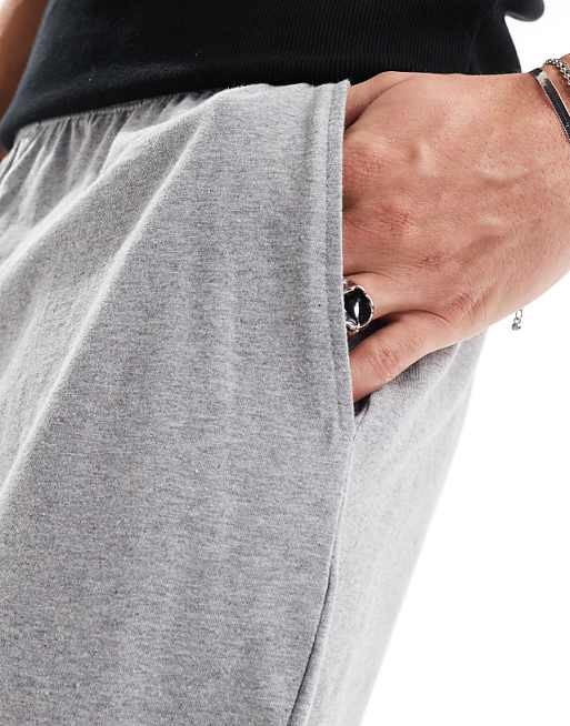 ASOS DESIGN Jersey Lounge Short In Grey Marl - LGREY