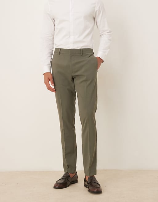 ASOS DESIGN Khaki Skinny Fit Suit