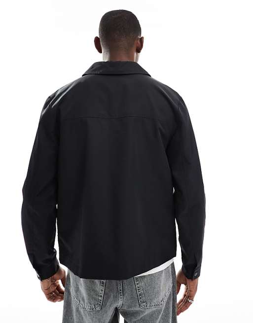 ASOS DESIGN Lightweight Coach Jacket In Black