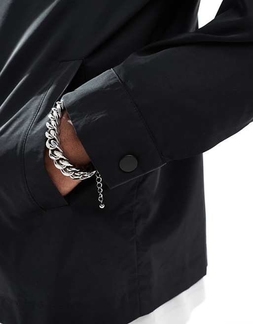 ASOS DESIGN Lightweight Coach Jacket In Black