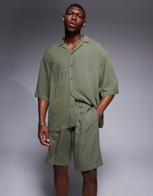 ASOS DESIGN Linen Co-ord In Green