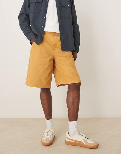 ASOS DESIGN Long Length Shorts In Tan
