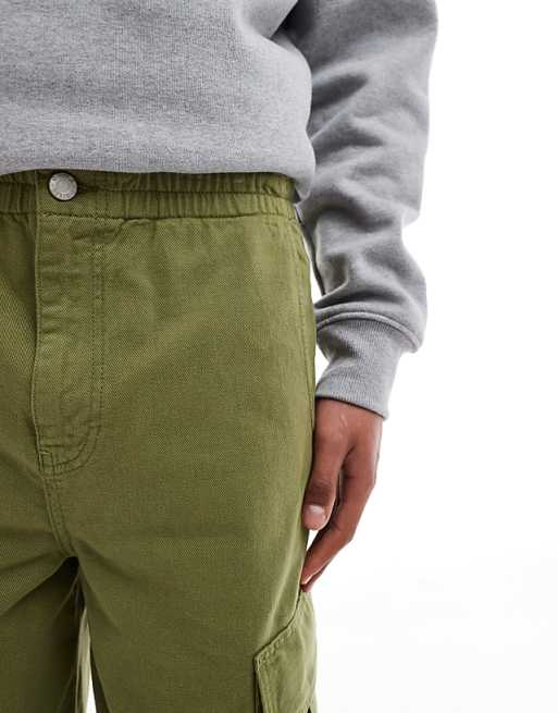 ASOS DESIGN Longer Length Cargo Shorts In Khaki