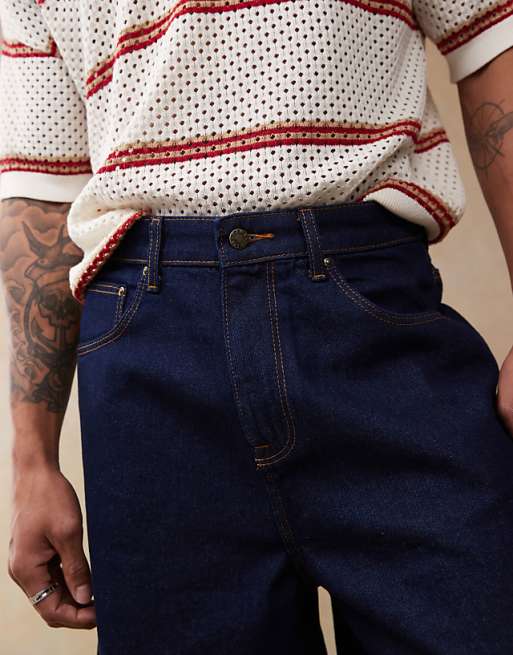 ASOS DESIGN Longer Length Denim Jort In Indigo