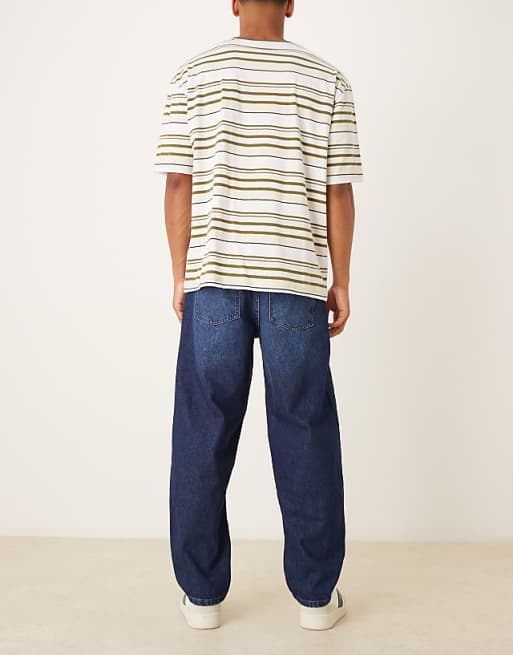 ASOS DESIGN Loose Straight Jean In Dark Rinse Wash