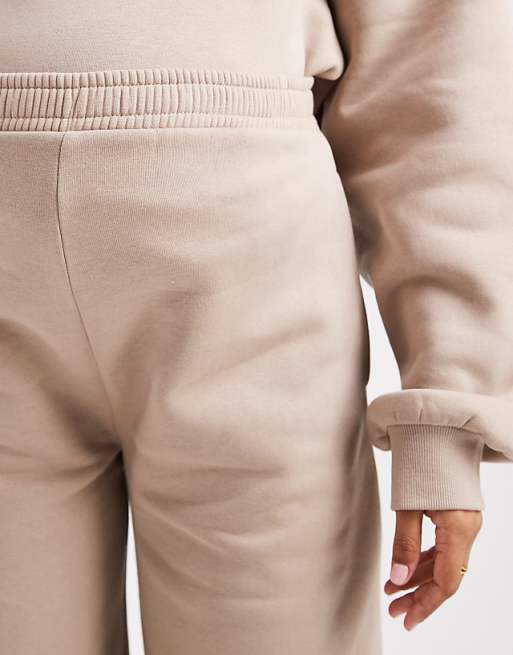 ASOS DESIGN Maternity Barrel Leg Jogger In Mocha Taupe