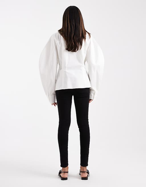 ASOS DESIGN Maternity Skinny Jean With Over Bump In Black