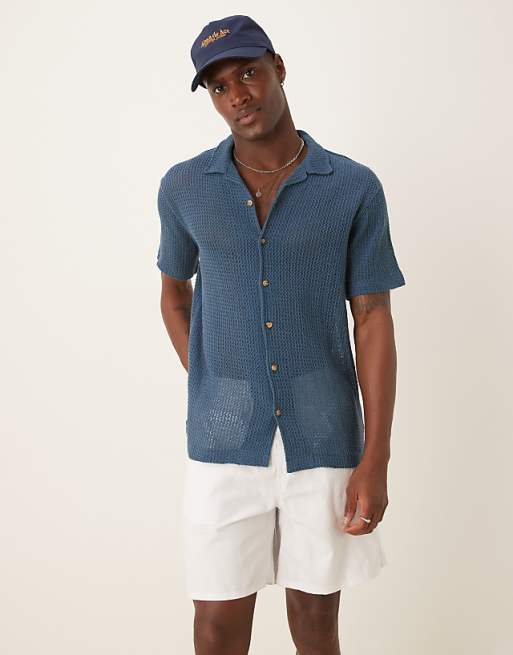 ASOS DESIGN Mid Length Pull On Linen Blend Short In White