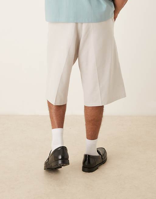 ASOS DESIGN Oversized Bermuda Short In Sage