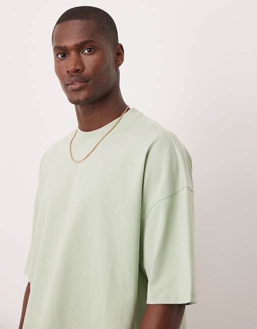 ASOS DESIGN oversized boxy drop shoulder t-shirt in mint