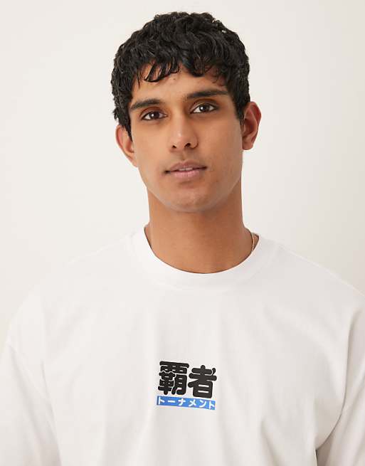 ASOS DESIGN Oversized Boxy T-shirt In Which With Sport Print
