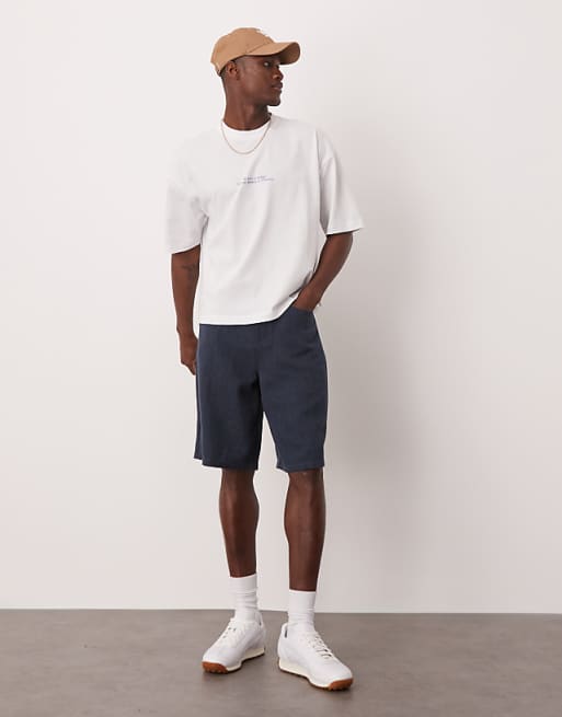 ASOS DESIGN Oversized Boxy T-shirt With Placement Print In White