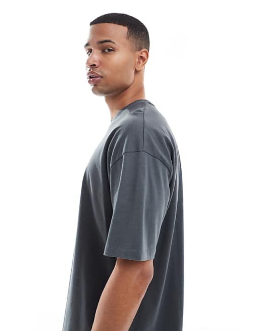 ASOS DESIGN Oversized Graphic T-shirt In Washed Black