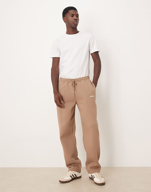 ASOS DESIGN Oversized Jogger With Print In Brown