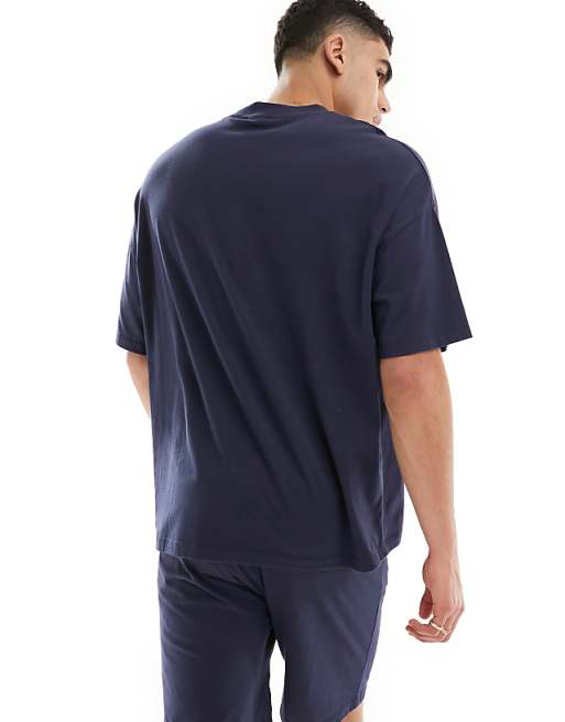 ASOS DESIGN Oversized Pyjama Set In Blue