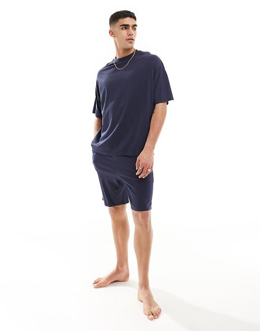 ASOS DESIGN Oversized Pyjama Set In Blue