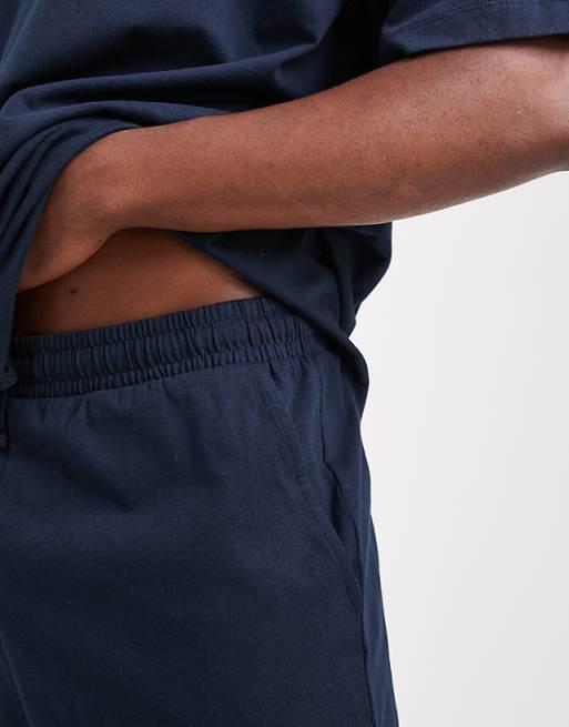 ASOS DESIGN Oversized Pyjamas Set In Navy