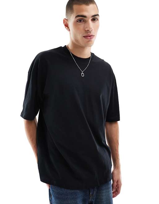 ASOS DESIGN Oversized T-shirt In Black With Back Print