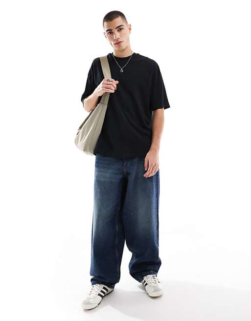 ASOS DESIGN Oversized T-shirt In Black With Back Print