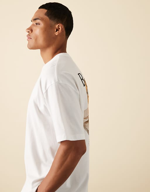 ASOS DESIGN Oversized T-shirt With Back Graphic In White