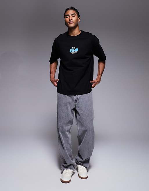 ASOS DESIGN Oversized T-shirt With Back Print In Black